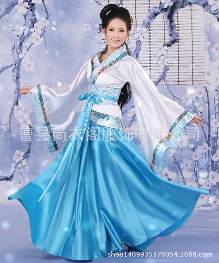 2016新款汉服古装汉服女装 正规曲裾改良写真 唐装汉服演出服装