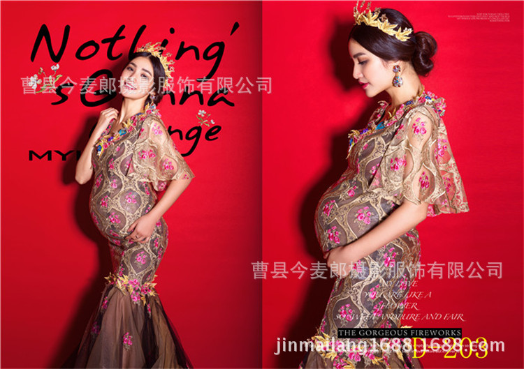 2017展会新款孕妇摄影服装/孕妇写真拍照服/影楼孕妇孕味十足