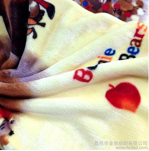 金泉纺织厂家生产高档加厚金貂绒毯子