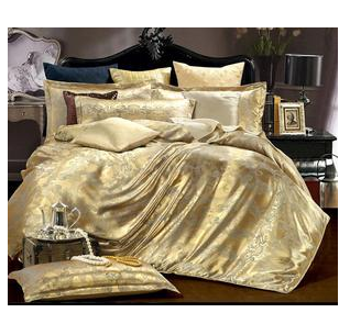 供应四件套 贡缎提花四件套 高档床裙式欧式风格 纯棉精品