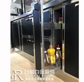 【日顺白金】供应 黑金岁月不锈钢整体橱柜 质量保证 价格电议