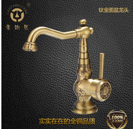 纯铜复古面盆水龙头