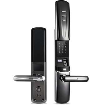 滑盖A6指纹密码锁